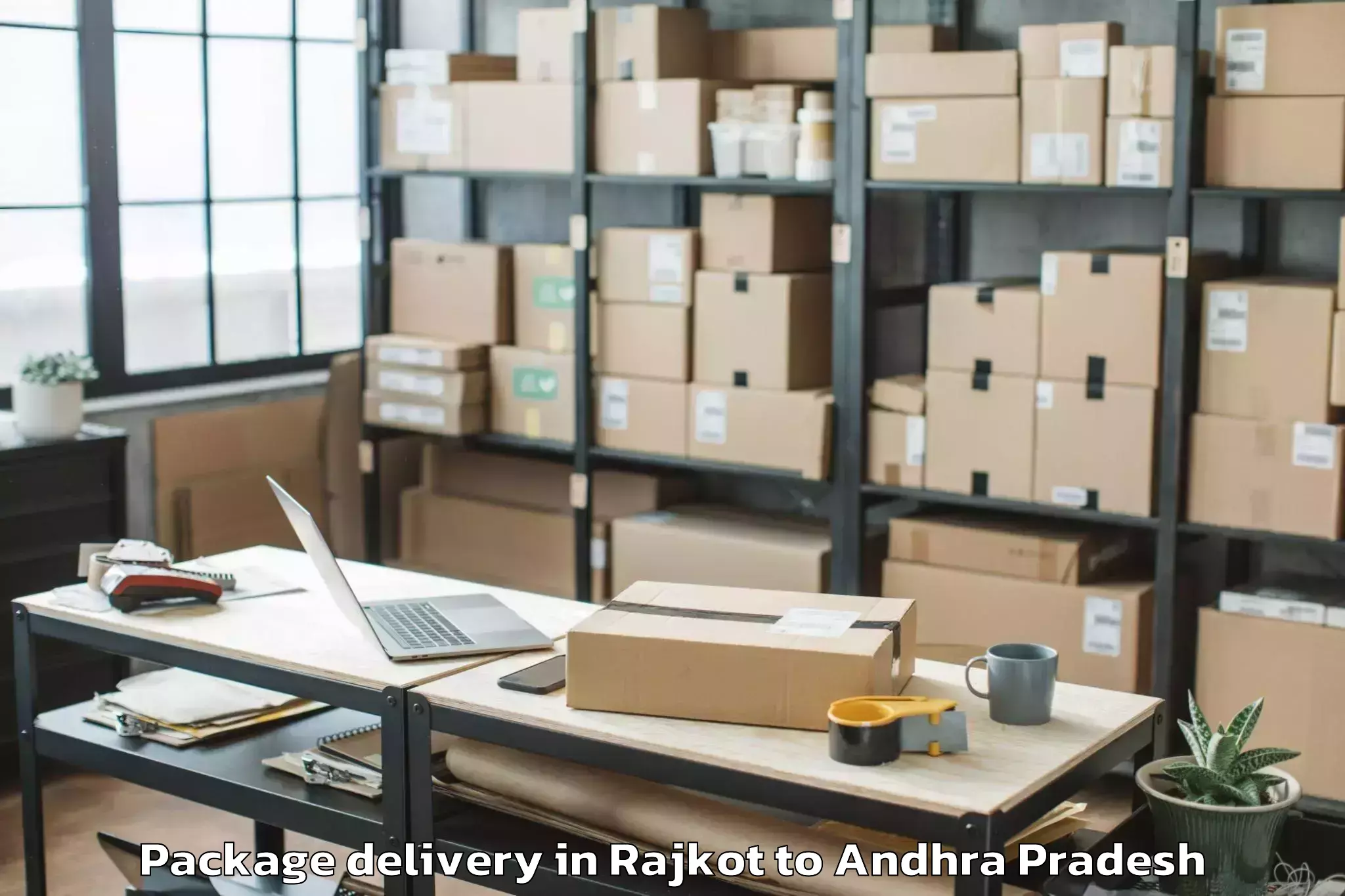 Professional Rajkot to Makavarapalem Package Delivery